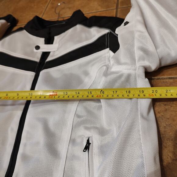 BILT Women's Jacket Padded White Mesh Motorcycle Removable Armor/Liner NWT L Lg - Picture 6 of 11